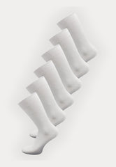 6 paar naadloze witte herensokken met lycra van het merk CLASS